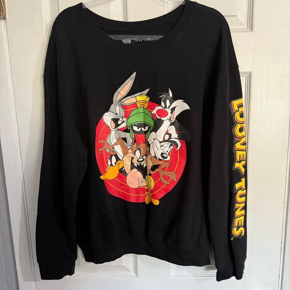 Love Tribe Black Looney Tunes Sweatshirt